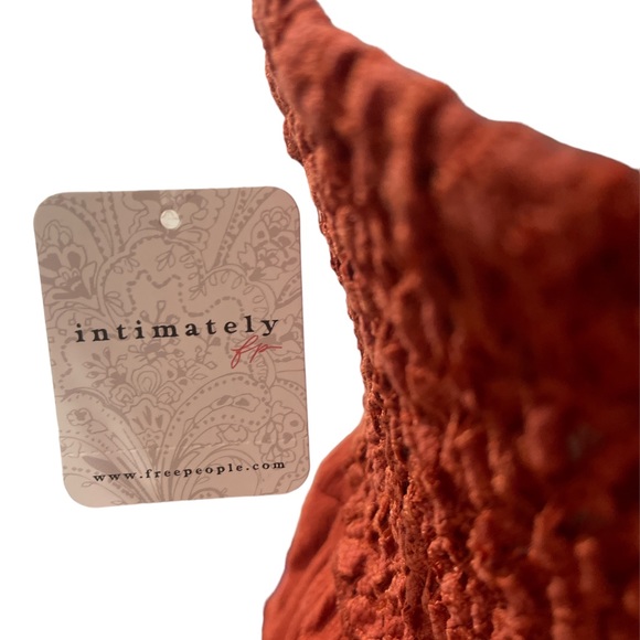 Free People Intimately Adella Cami in Winding Roads (Terra Cotta) Size XS - Picture 6 of 7